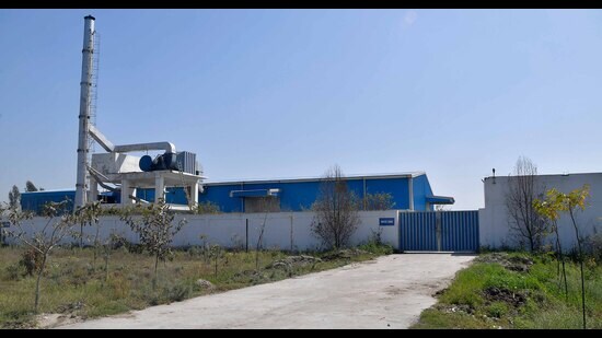 Carcass utilisation plant in Rasulpur village, Ludhiana. (HT File)