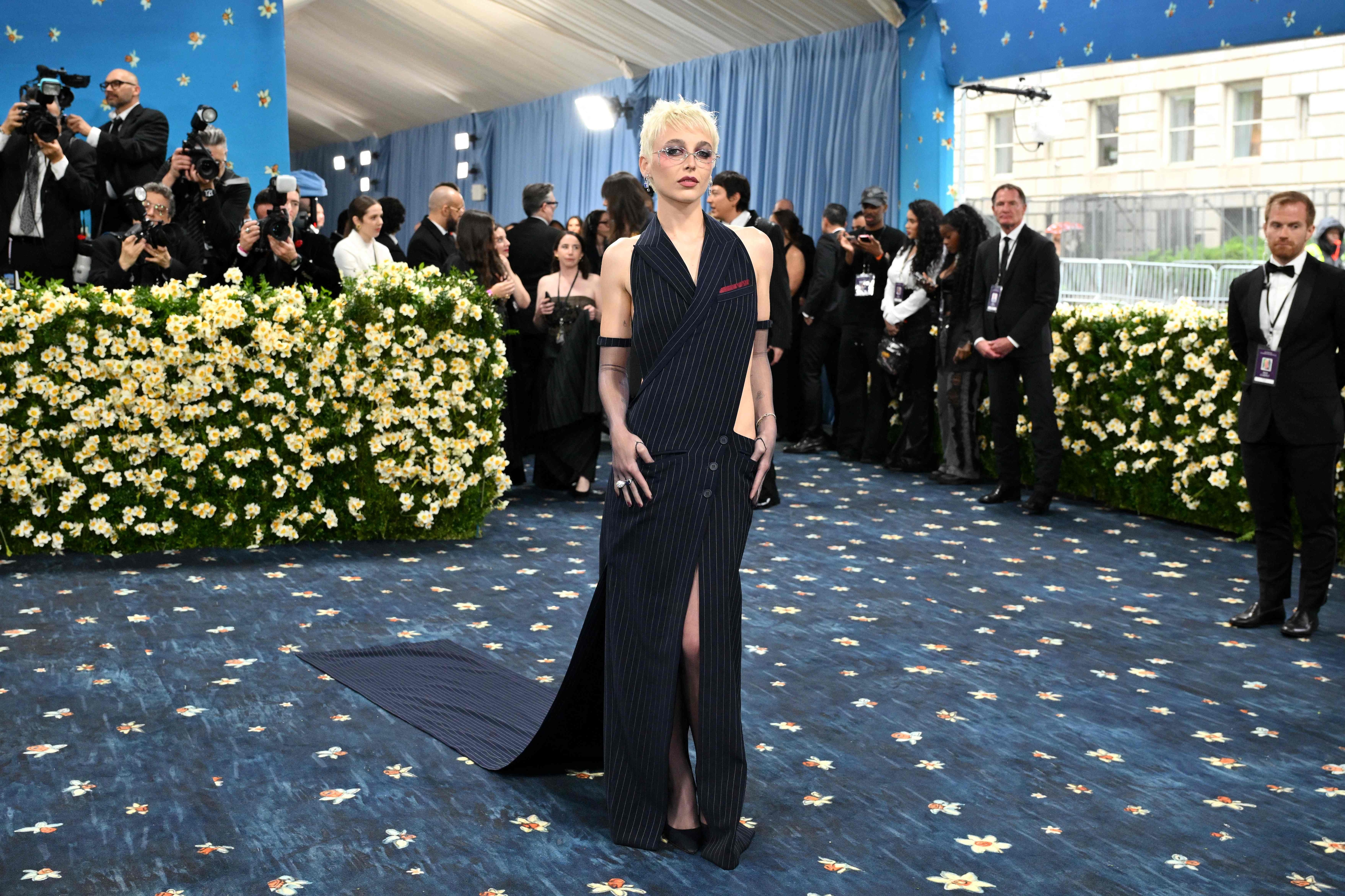 US social media personality Emma Chamberlain arrives for the 2025 Met Gala at the Metropolitan Museum of Art on May 5, 2025, in New York. The Gala raises money for the Metropolitan Museum of Art's Costume Institute. The 2025 Met Gala is themed "Tailored for You," aligning with the Costume Institute�s exhibition, "Superfine: Tailoring Black Style," set to open to the public on May 10. (Photo by ANGELA WEISS / AFP) (AFP) US social media personality Emma Chamberlain arrives for the 2025 Met Gala at the Metropolitan Museum of Art on May 5, 2025, in New York. The Gala raises money for the Metropolitan Museum of Art's Costume Institute. The 2025 Met Gala is themed "Tailored for You," aligning with the Costume Institute�s exhibition, "Superfine: Tailoring Black Style," set to open to the public on May 10. (Photo by ANGELA WEISS / AFP) (AFP)