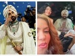For his debut appearance at the Met Gala, Diljit wore a custom Prabal Gurung outfit. He was styled by Abhilasha Devnani. 
