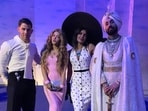 (L-R) Nick Jonas, Shakira, Priyanka Chopra and Diljit Dosanjh pose for a photo at the 2025 Met Gala. (L-R) Nick Jonas, Shakira, Priyanka Chopra and Diljit Dosanjh pose for a photo at the 2025 Met Gala.