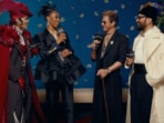 Teyana Taylor and Ego Nwodim looked not very sure when interviewing Shah Rukh Khan.