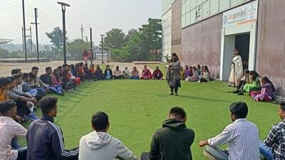 A ‘NavGurukul’ programme underway in Dantewada. (Sourced photo) A ‘NavGurukul’ programme underway in Dantewada. (Sourced photo)