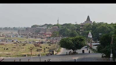 A view of the Sangam area in Prayagraj (HT)