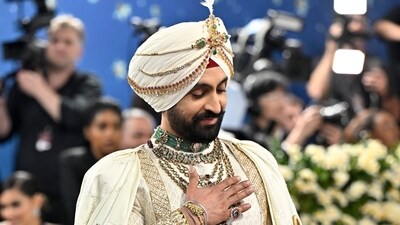 Diljit Dosanjh's look at the 2025 Met Gala was inspired by the Maharaja of Patiala, Bhupinder Singh. AP/PTI (AP)