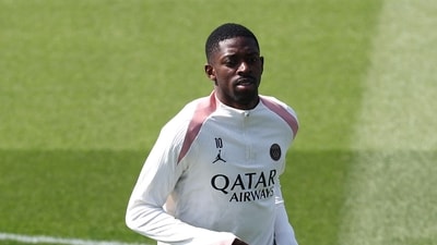 Ousmane Dembele has been passed fit to play in their Champions League semi-final second leg against Arsenal. (AFP)