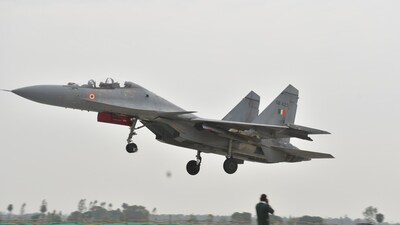 The mock exercise will feature India’s airpower, with frontline fighter jets including Rafales, Mirage 2000s, and Sukhoi-30 MKIs. (HT Photo)