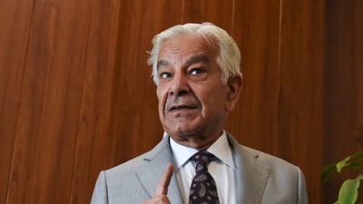 Pakistan’s Defence Minister Khawaja Muhammad Asif has made a big claim about where India could launch a military operation amid tensions over the Pahalgam terror attack. (REUTERS)