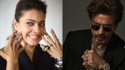 Kajol asks fans to spot difference between her and Shah Rukh Khan's look. (Instagram) Kajol asks fans to spot difference between her and Shah Rukh Khan's look. (Instagram)