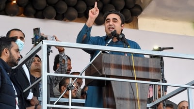 Pakistan Peoples' Party (PPP) chairman Bilawal Bhutto Zardari has sought peace after empty rhetoric threatening India before. (AFP) Pakistan Peoples' Party (PPP) chairman Bilawal Bhutto Zardari has sought peace after empty rhetoric threatening India before. (AFP)