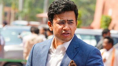 BJP MP Tejasvi Surya. (PTI) BJP MP Tejasvi Surya. (PTI)