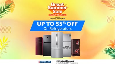 Hurry, the Amazon Summer Sale is almost over! Get up to 55% off on double door refrigerators; don’t miss out on this chance! Hurry, the Amazon Summer Sale is almost over! Get up to 55% off on double door refrigerators; don’t miss out on this chance!