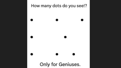 A viral optical illusion left many perplexed as viewers struggled to count the dots. (Facebook/Arshdeep Soni) A viral optical illusion left many perplexed as viewers struggled to count the dots. (Facebook/Arshdeep Soni)