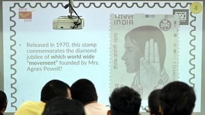 Stamp lovers participate in a Philately face-off quiz at the National Philatelic Museum in New Delhi. (Hindustan Times | Arvind Yadav) Stamp lovers participate in a Philately face-off quiz at the National Philatelic Museum in New Delhi. (Hindustan Times | Arvind Yadav)