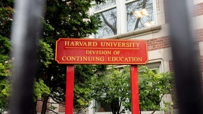 Signage for the division of continuing education at the Harvard University campus in Cambridge, Massachusetts, US, on Monday, May 5, 2025. (Bloomberg) Signage for the division of continuing education at the Harvard University campus in Cambridge, Massachusetts, US, on Monday, May 5, 2025. (Bloomberg)
