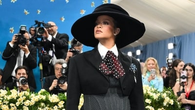 Actress Rihanna debuts baby bump at the 2025 Met Gala at the Metropolitan Museum of Art on May 5, 2025, in New York. (Photo by Angela WEISS / AFP) (AFP) Actress Rihanna debuts baby bump at the 2025 Met Gala at the Metropolitan Museum of Art on May 5, 2025, in New York. (Photo by Angela WEISS / AFP) (AFP)