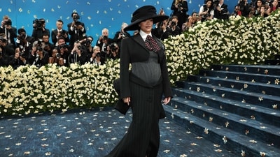 Rihanna attends the 2025 Met Gala Celebrating "Superfine: Tailoring Black Style" at Metropolitan Museum of Art on May 05, 2025 in New York City. Jamie McCarthy/Getty Images/AFP (Photo by Jamie McCarthy / GETTY IMAGES NORTH AMERICA / Getty Images via AFP) (Getty Images via AFP) Rihanna attends the 2025 Met Gala Celebrating "Superfine: Tailoring Black Style" at Metropolitan Museum of Art on May 05, 2025 in New York City. Jamie McCarthy/Getty Images/AFP (Photo by Jamie McCarthy / GETTY IMAGES NORTH AMERICA / Getty Images via AFP) (Getty Images via AFP)