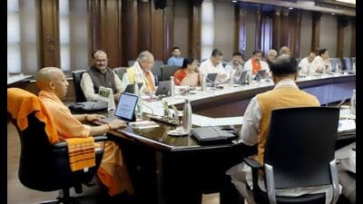 Uttar Pradesh CM Yogi Adityanath at the State Cabinet meeting on May 6. (Sourced) Uttar Pradesh CM Yogi Adityanath at the State Cabinet meeting on May 6. (Sourced)