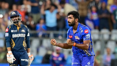 Bumrah then dismissed Shahrukh Khan and MI were suddenly ahead once again. Another blow came for GT in the very next over with Rashid Khan falling to Ashwani Kumar but then the players were forced to go off again due to another bout of rain. (Hindustan Times)