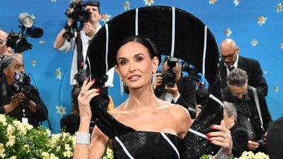 Demi Moore at the 2025 Met Gala at the Metropolitan Museum of Art on May 5, 2025, in New York. (AFP)
