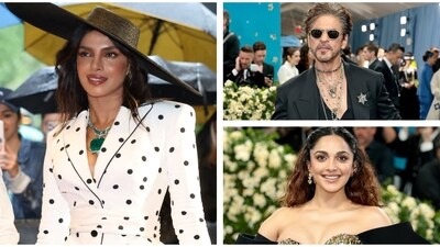 Priyanka Chopra, Shah Rukh Khan and Kiara Advani were the Indian stars at the Met Gala 2025. Priyanka Chopra, Shah Rukh Khan and Kiara Advani were the Indian stars at the Met Gala 2025.