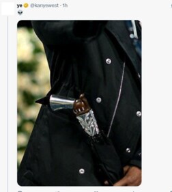 Kanye West's post after walking off Piers Morgan interview (X) Kanye West's post after walking off Piers Morgan interview (X)