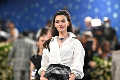Anne Hathaway arrives for the 2025 Met Gala at the Metropolitan Museum of Art on May 5, 2025, in New York. (AFP) Anne Hathaway arrives for the 2025 Met Gala at the Metropolitan Museum of Art on May 5, 2025, in New York. (AFP)