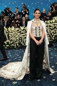 Isha Ambani attends the 2025 Met Gala Celebrating "Superfine: Tailoring Black Style" at Metropolitan Museum of Art on May 05, 2025 in New York. (AFP) Isha Ambani attends the 2025 Met Gala Celebrating "Superfine: Tailoring Black Style" at Metropolitan Museum of Art on May 05, 2025 in New York. (AFP)