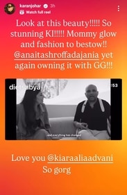 Karan's note for Kiara. Karan's note for Kiara.