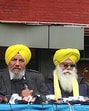 Joginder Singh Ugrahan (centre). (ANI file)