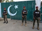 Pakistani paramilitary stand guard outside a gate of a complex close to the site of a suspected Indian missile attack, in Muridke, a town in Pakistan's Punjab province, Wednesday, May 7, 2025. (AP Photo/K.M. Chaudary) Pakistani paramilitary stand guard outside a gate of a complex close to the site of a suspected Indian missile attack, in Muridke, a town in Pakistan's Punjab province, Wednesday, May 7, 2025. (AP Photo/K.M. Chaudary)