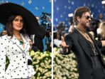 Priyanka Chopra and Shah Rukh Khan on the blue carpet of 2025 Met Gala. Priyanka Chopra and Shah Rukh Khan on the blue carpet of 2025 Met Gala.
