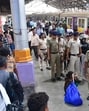 The police and RPF conducted rehearsals for the mock drill on Tuesday. (Bhushan Koyande/HT Photo)