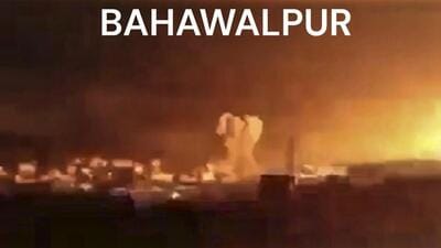 A site of Indian armed forces' strike in Bahawalpur, in Pakistan. (Indian Army)