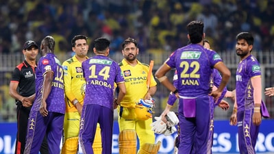 Kolkata Knight Riders have been all but knocked out of contention in the race for the playoffs after a dramatic 2-wicket loss to Chennai Super Kings at home. (ANI) Kolkata Knight Riders have been all but knocked out of contention in the race for the playoffs after a dramatic 2-wicket loss to Chennai Super Kings at home. (ANI)