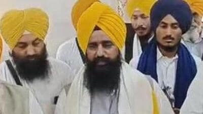 Akal Takht acting jathedar Giani Kuldeep Singh Gargaj on Wednesday condemned the Pakistani shelling on a gurdwara in Poonch town that left four innocent civilians dead. (HT file photo)