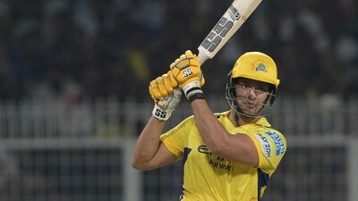 Shivam Dube and MS Dhoni then combined to systematically chip away at the target. Dube fell on 45 off 40 balls to Arora. (AFP) Shivam Dube and MS Dhoni then combined to systematically chip away at the target. Dube fell on 45 off 40 balls to Arora. (AFP)