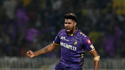 KKR dismantled CSK early on picking as many as five wickets in the powerplay. Harshit Rana picked two of those himself.&nbsp; (REUTERS)