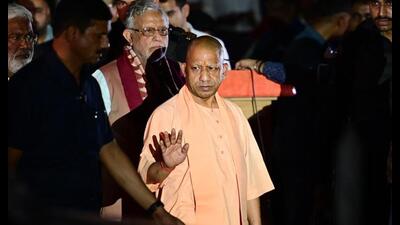 Chief minister Yogi Adityanath during the mock drill at the Reserve Police Lines in Lucknow on Wednesday. (Deepak Gupta/HT Photo) Chief minister Yogi Adityanath during the mock drill at the Reserve Police Lines in Lucknow on Wednesday. (Deepak Gupta/HT Photo)
