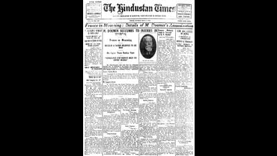 HT This Day: May 8, 1932 -- France in mourning as President M. Doumer succumbs to injuries in hospital (HT) HT This Day: May 8, 1932 -- France in mourning as President M. Doumer succumbs to injuries in hospital (HT)