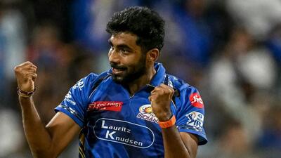Jasprit Bumrah with 13 scalps in eight games, is Mumbai Indians’ second highest wicket-taker so far (AFP)