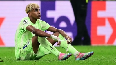 Lamine Yamal was gutted after Barcelona's exit. (AFP) Lamine Yamal was gutted after Barcelona's exit. (AFP)