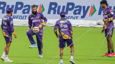 KKR to wear special kit at training before CSK game. Here's why (PTI) KKR to wear special kit at training before CSK game. Here's why (PTI)