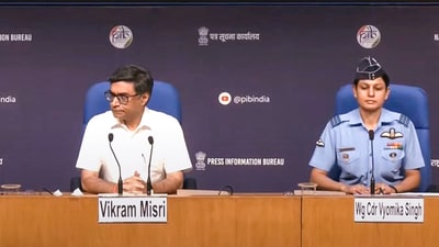Wing Commander Vyomika Singh addresses the media regarding 'Operation Sindoor' (@MEAIndia) Wing Commander Vyomika Singh addresses the media regarding 'Operation Sindoor' (@MEAIndia)