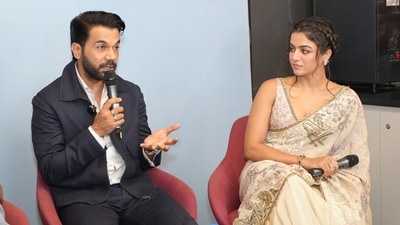 Rajkummar Rao and Wamiqa Gabbi at HT City office ((Photo: Anurag Mehra/HT)) Rajkummar Rao and Wamiqa Gabbi at HT City office ((Photo: Anurag Mehra/HT))