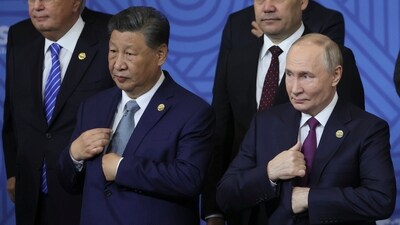 Ukraine has targeted Moscow with drones and one of Moscow's main airports was forced to temporarily suspend its activities less than three hours before Xi's arrival. (AP) Ukraine has targeted Moscow with drones and one of Moscow's main airports was forced to temporarily suspend its activities less than three hours before Xi's arrival. (AP)