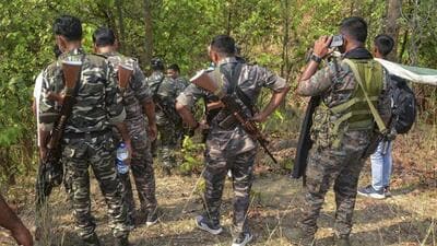 Security personnel during an anti-Maoist operation. (PTI Photo) Security personnel during an anti-Maoist operation. (PTI Photo)