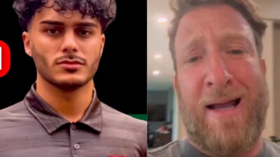 Barstool Sports owner Dave Portnoy accused Temple student Mohammed Adnan Khan of antisemitism. (GiveSendGo and Instagram/ Dave Portnoy)