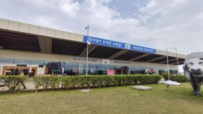 The Hindon airport in Ghaziabad. (PTI Photo) The Hindon airport in Ghaziabad. (PTI Photo)