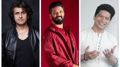 Sonu Nigam, Amit Trivedi and Shaan (Photos:  Instagram)