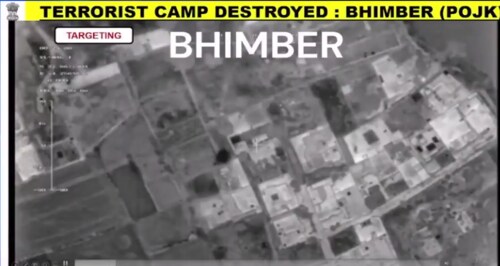 A camp in Bhimber, PoK, was also destroyed in the operation. (PIB/X) A camp in Bhimber, PoK, was also destroyed in the operation. (PIB/X)